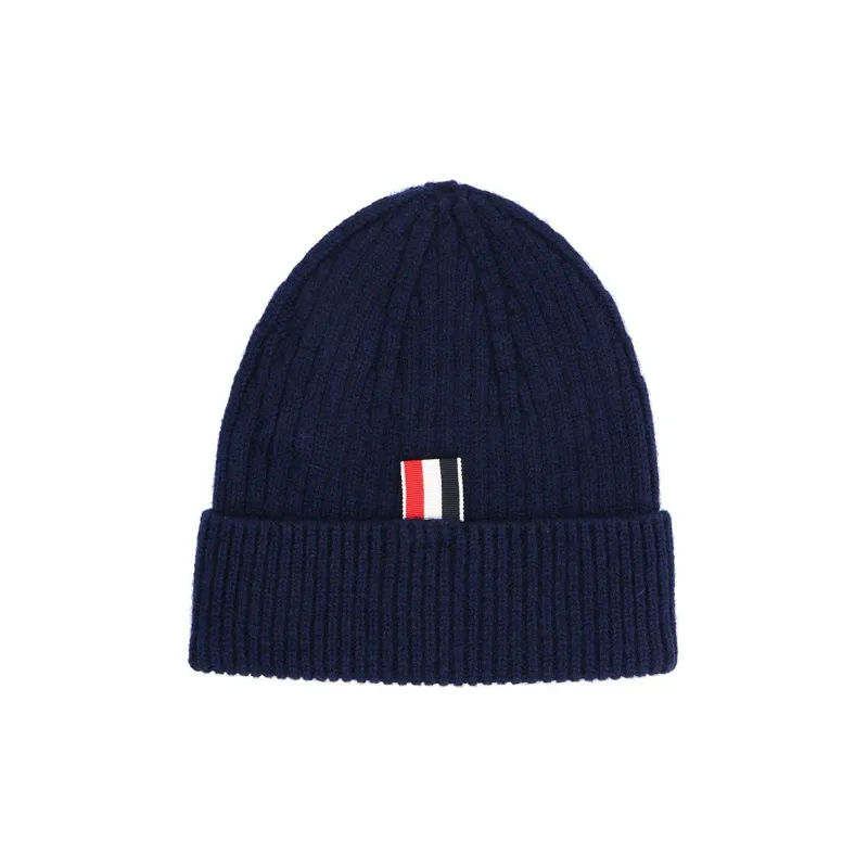 THOM BROWNE Cashmere Ribbed knit Beanie-1
