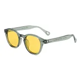 Transparent Gray Frame with Yellow Polarized Lens