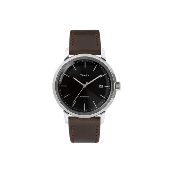 TIMEX Wrist Watch Automatic Mechanical Movement Leather Watch Bands Black Dial Men's Watches