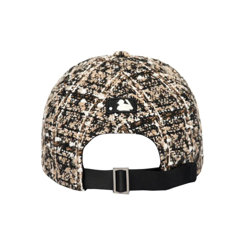 MLB Polyester Baseball Caps Women's Beige-1