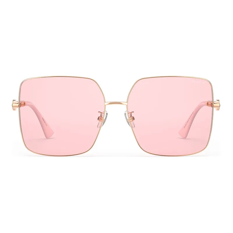 PARZIN Square Sunglasses Women's Fashion Logo Refined Correcting Sunglasses For Women's-16