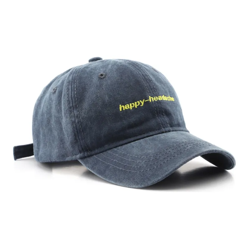 BAIJUAN Cotton Baseball Caps Unisex Jasper, Navy Blue, Khaki-1