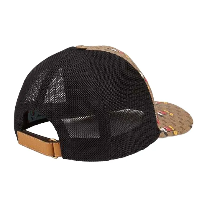 GUCCI X Disney Mickey Mouse Print Trucker Hat Gg Canvas-2