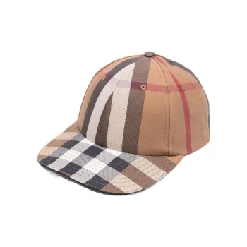 Burberry Logo Detail Check Baseball Cap