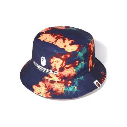 A BATHING APE Bucket Hats Unisex Marine Blue