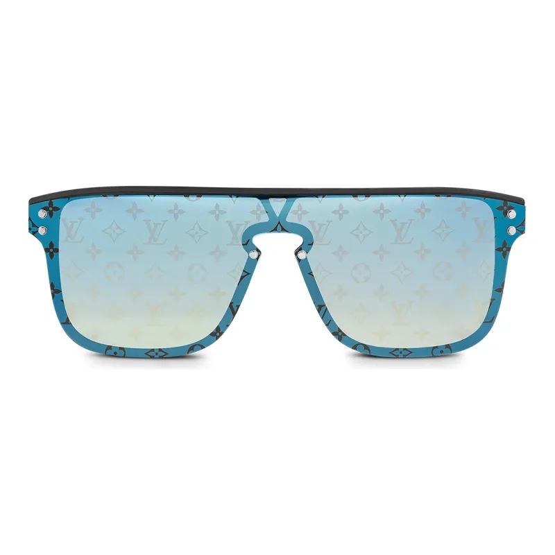 LOUIS VUITTON Rectangular Sunglasses Men's Blue-2