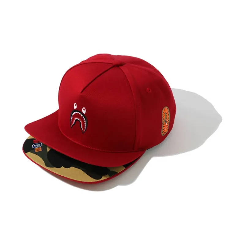 A BATHING APE Double Visor Shark Snapback Cap-6