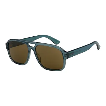 GUCCI Acetate Oval Sunglasses Men's Blue
