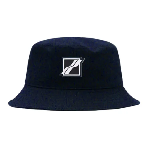 WE11DONE Bucket Hats Unisex Marine Blue