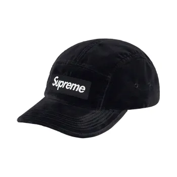 Supreme Velvet Pattern Camp Cap