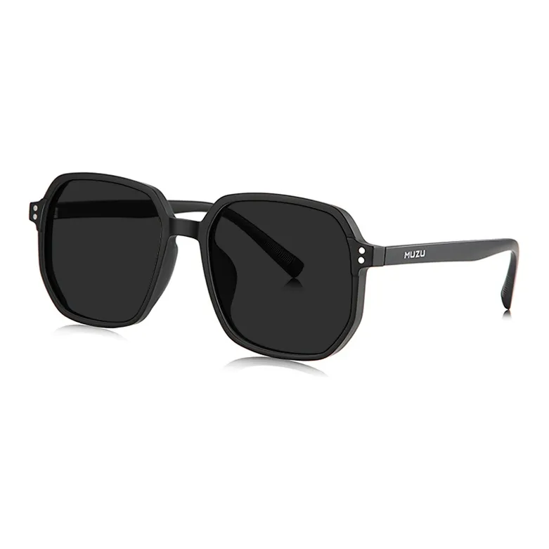 MUZU TR/Memory Plastic Irregular Shape Sunglasses Unisex-2