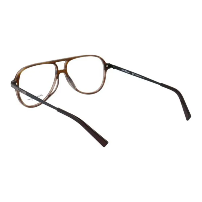 Ferragamo Eyeglass Frames Unisex Brown-3