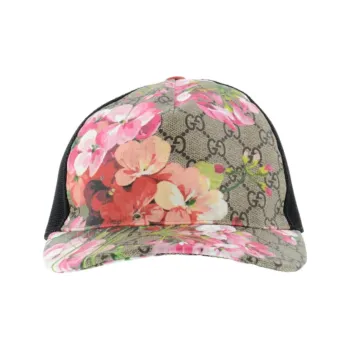 GUCCI Blooms Gg Supreme Canvas Baseball Cap