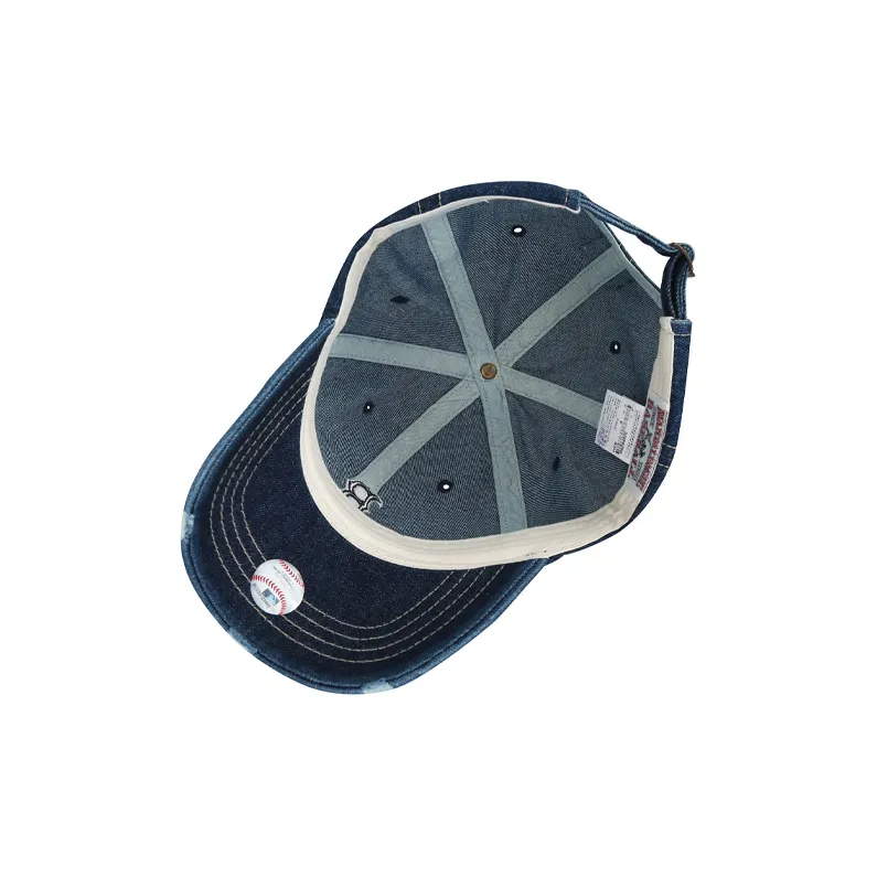 MLB Distressed Denim Baseball Caps Unisex-14