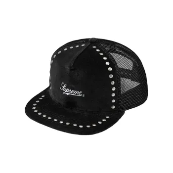 Supreme Studded Velvet Mesh Back 5 Panel