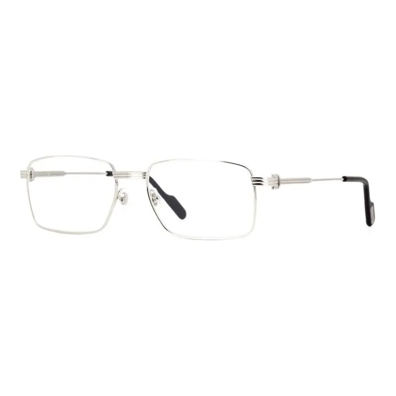 Cartier Eyeglass Frames Men Silver-0