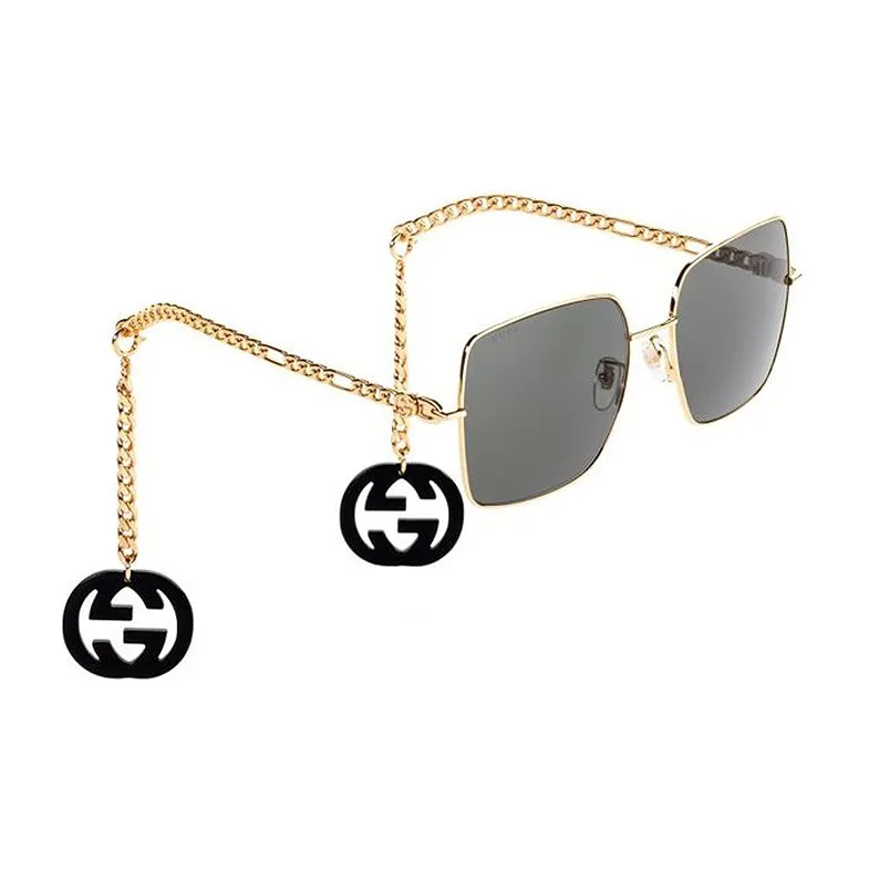 GUCCI Interlocking G Chain Oversized Sunglasses-1