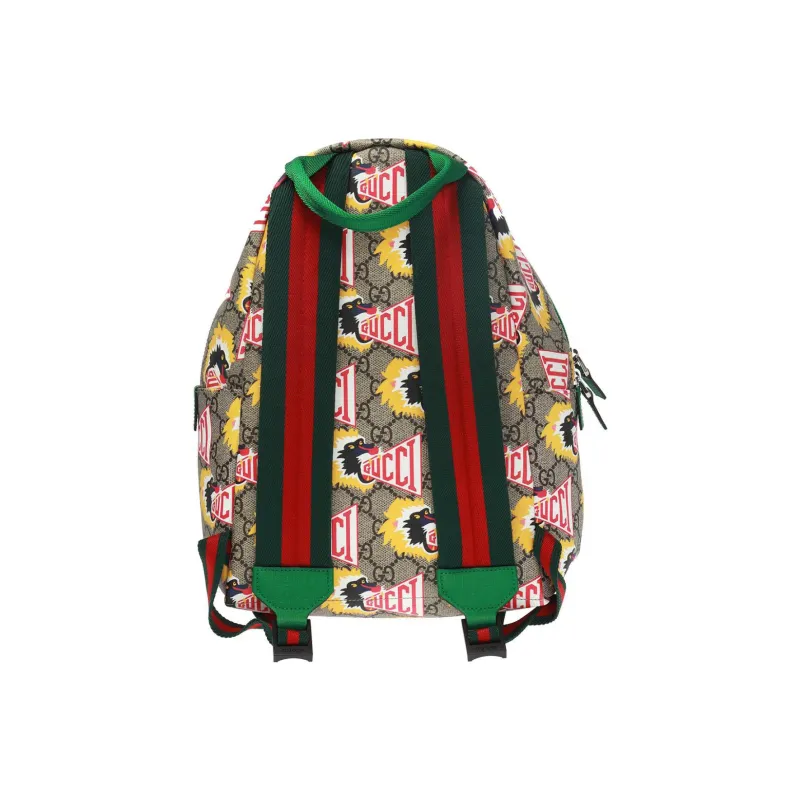 GUCCI Canvas Backpack Kids' Green/Ebony-2