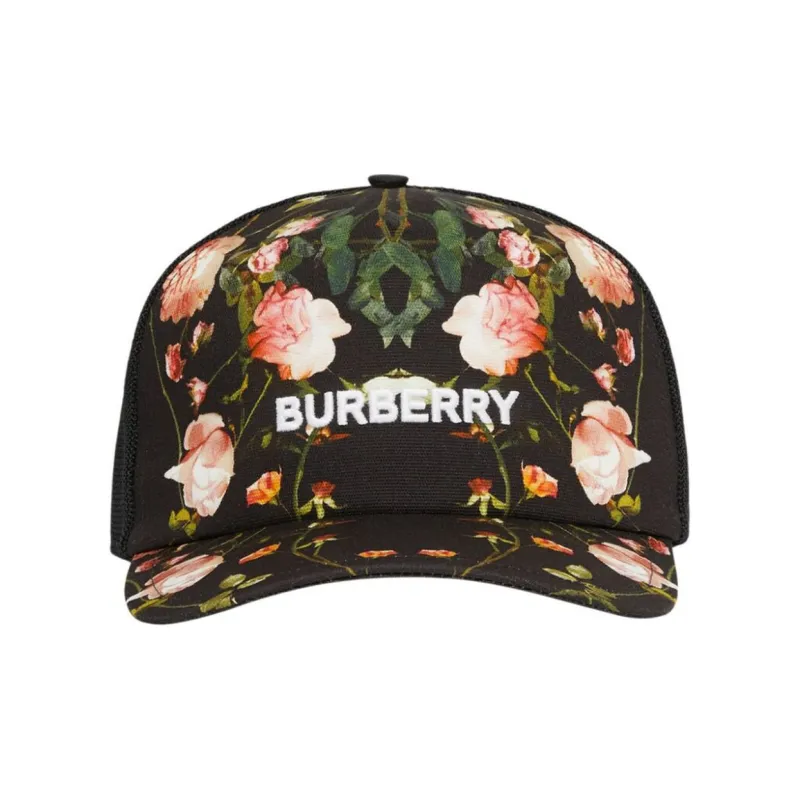 Burberry Baseball Caps Women's Black Pink-1