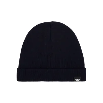 EMPORIO ARMANI Logo Patch Beanie