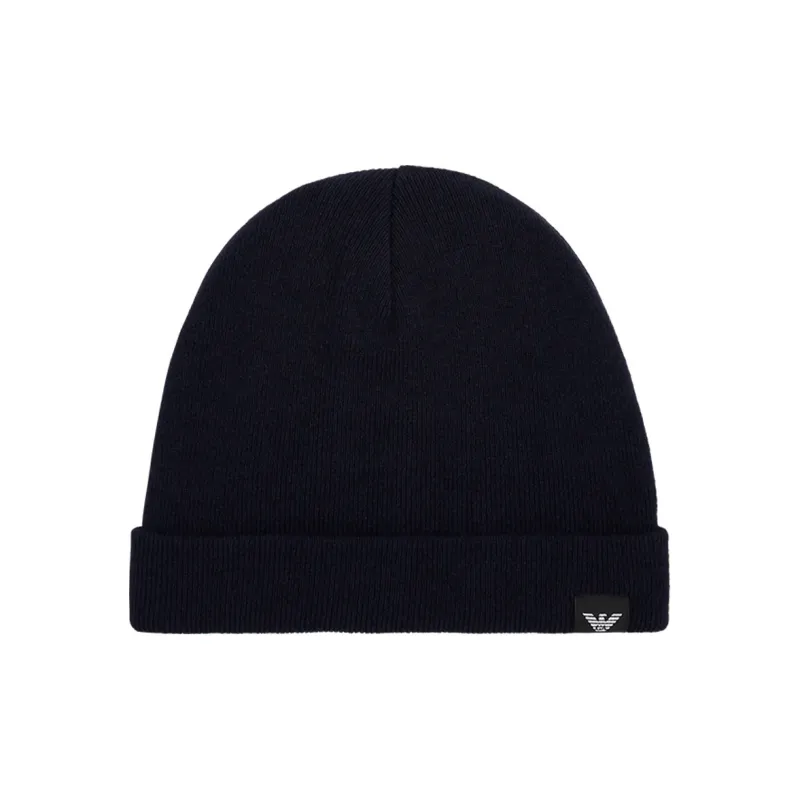 EMPORIO ARMANI Logo Patch Beanie-0