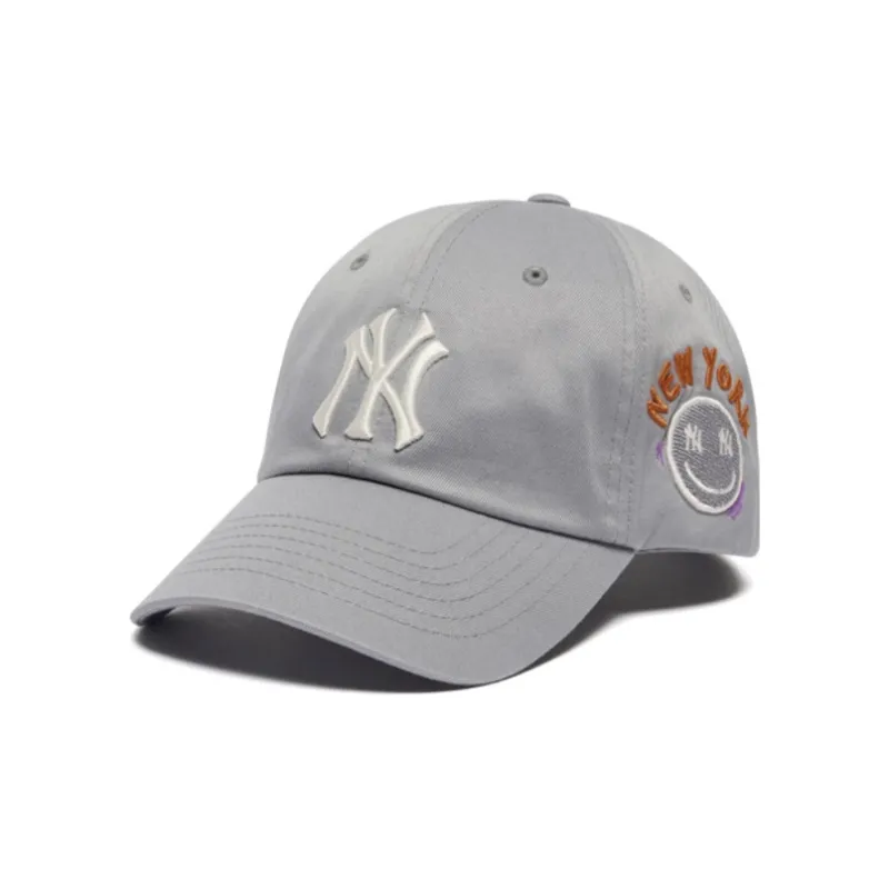MLB Cotton Baseball Caps Unisex Silver Gray-1