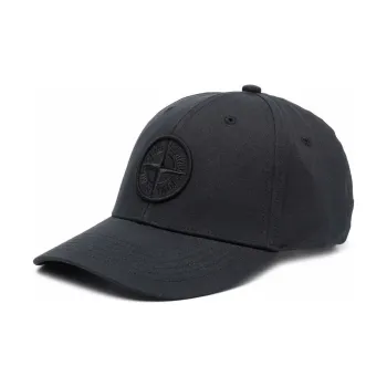 STONE ISLAND Embroidered logo Cotton Cap
