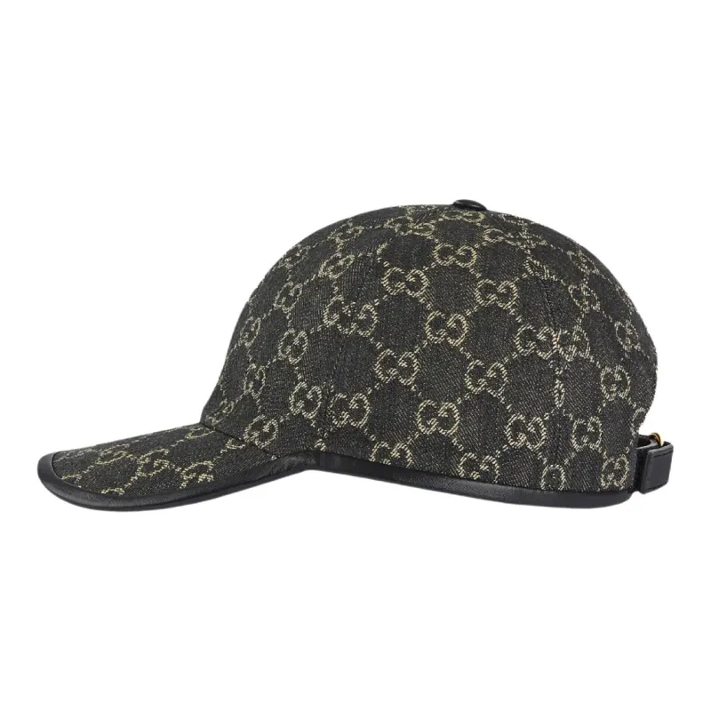 GUCCI Logo Denim Baseball Cap-1