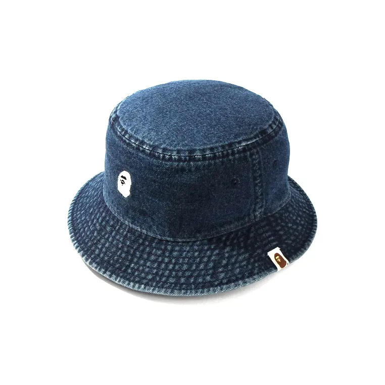 Bape Denim One Point Bucket Hat-3