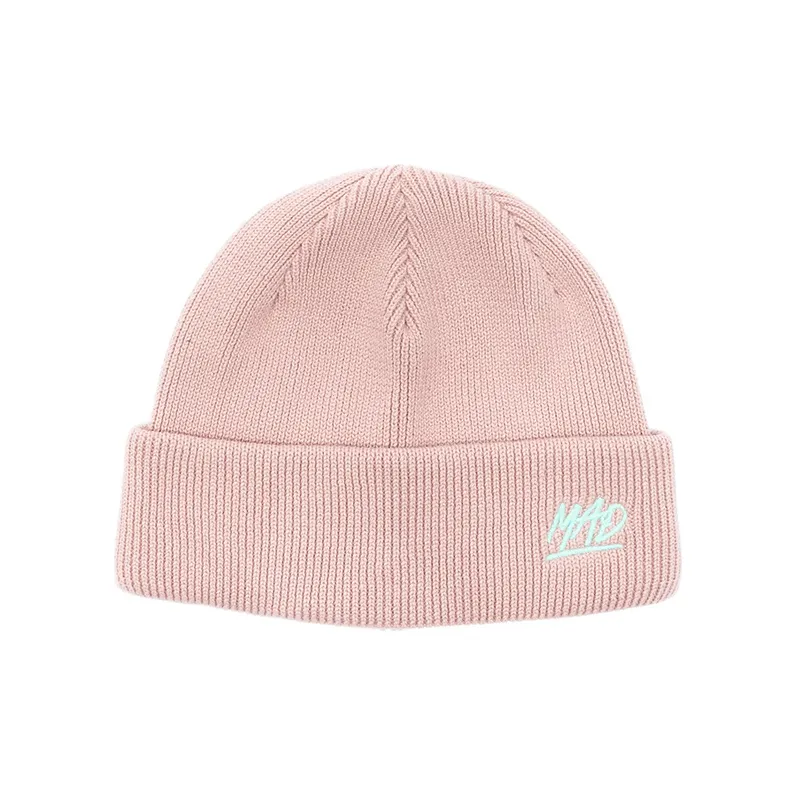 The MAD HATcher Cotton Beanies Unisex Pink-0