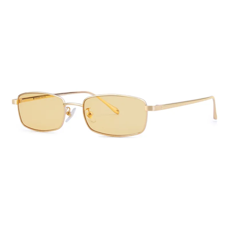 VEGOOS Stainless Steel Rectangular Sunglasses Unisex-3