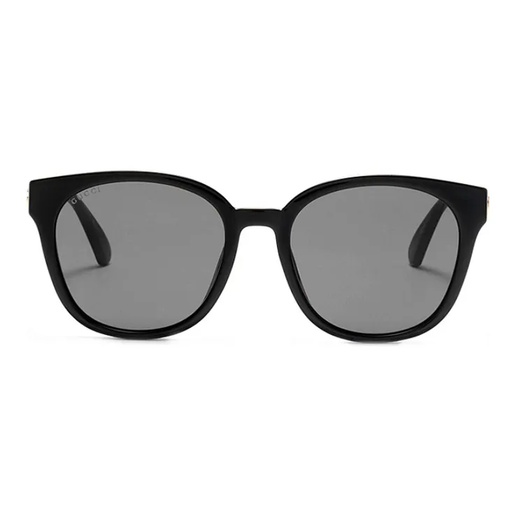 GUCCI Round Full Frame Acetate Sunglasses Black-1