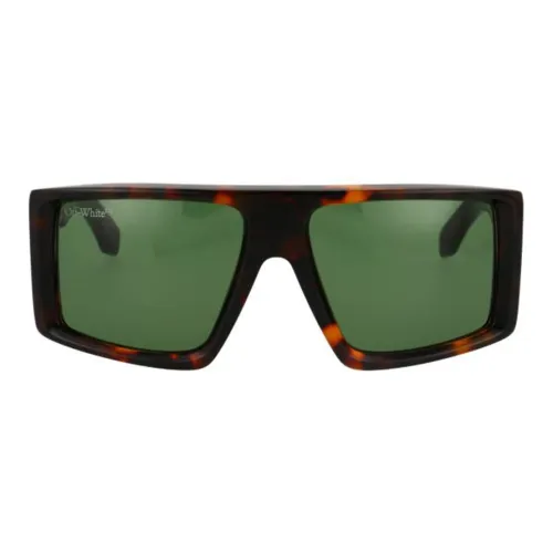 OFF-WHITE Alps Oversize Sunglasses Tortoiseshell OERI004Y21PLA0016055