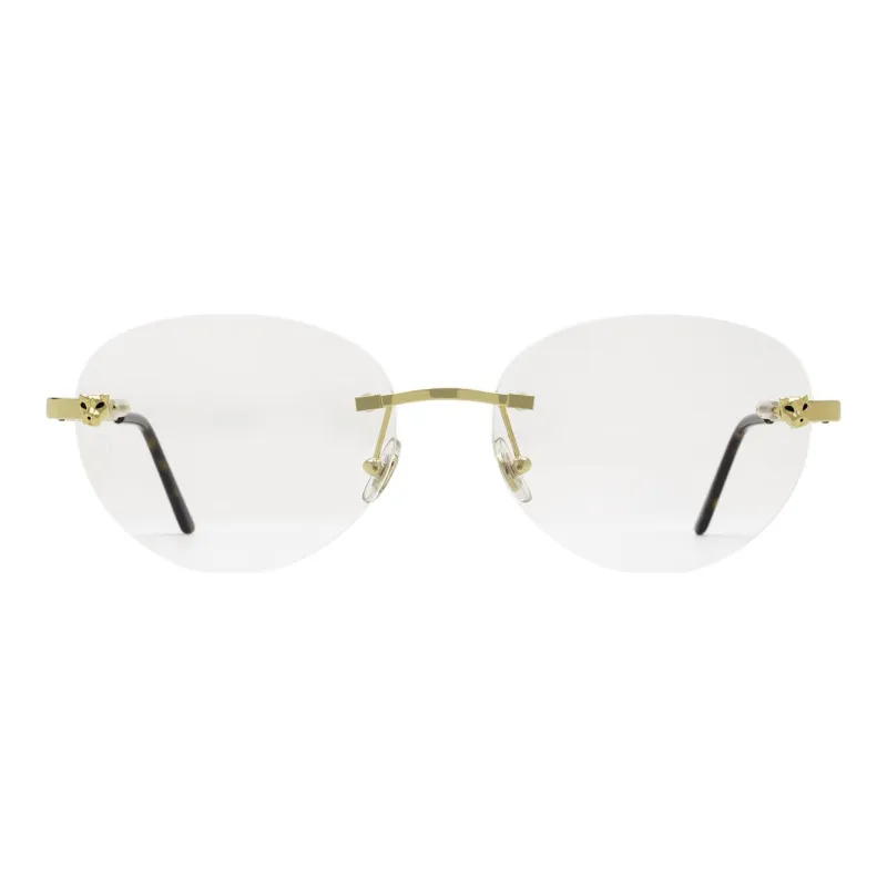 Cartier Rimless Round Glasses-0