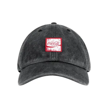 Coca Cola Baseball Cap Unisex Faded Black/Distressed Pink