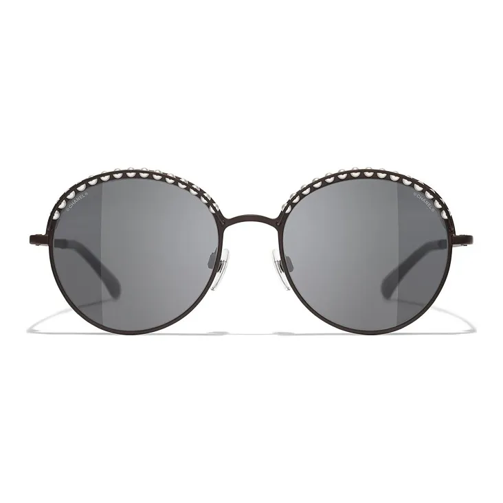 CHANEL Sunglasses Unisex Gray-0