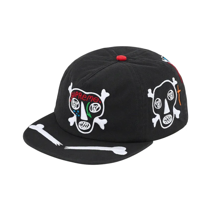 Supreme Clayton Patterson Skulls 5 Panel-0