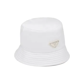PRADA Triangle-logo Bucket Hat