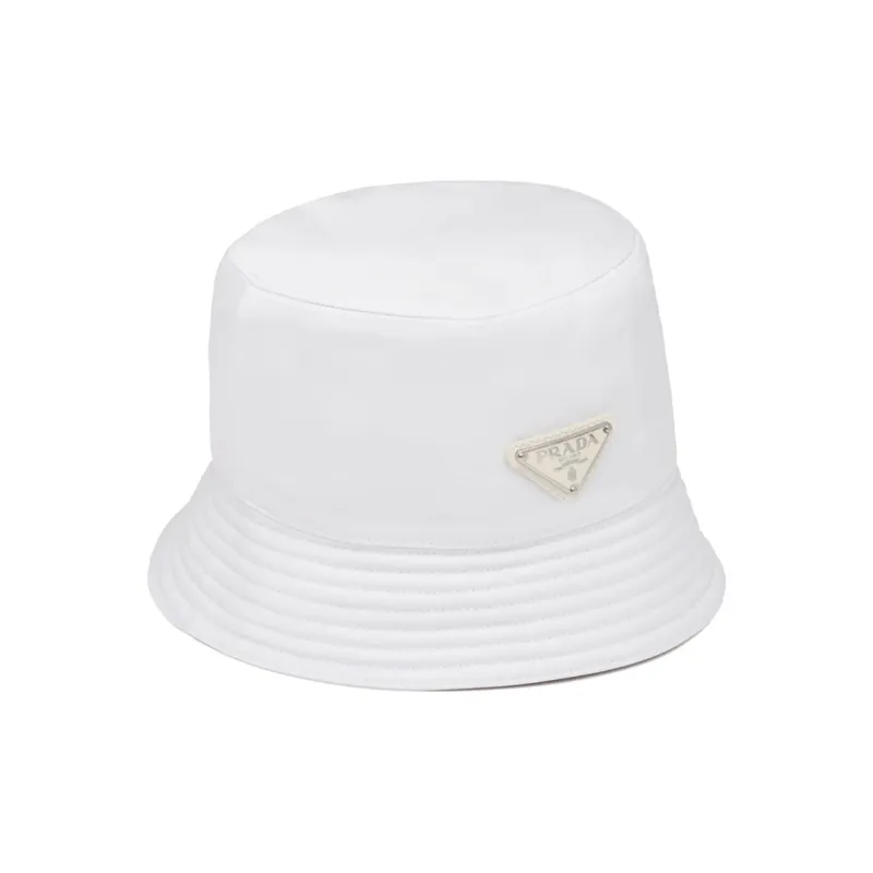 PRADA Triangle-logo Bucket Hat-0