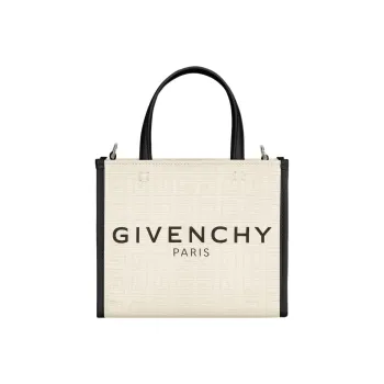 GIVENCHY Cabas Series Cow Leather Shoulder Bag, Crossbody Bag, Handbag Mini Women's Black Beige