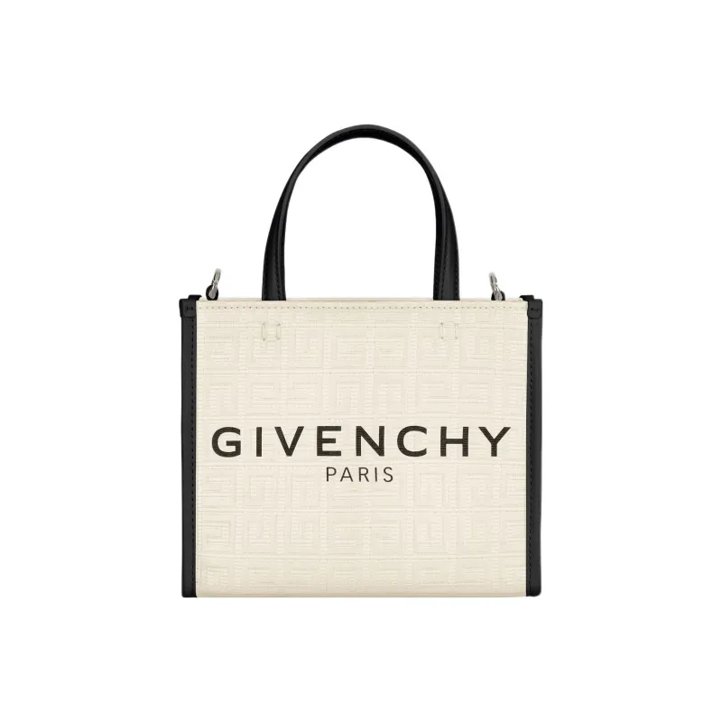GIVENCHY Cabas Series Cow Leather Shoulder Bag, Crossbody Bag, Handbag Mini Women's Black Beige-0