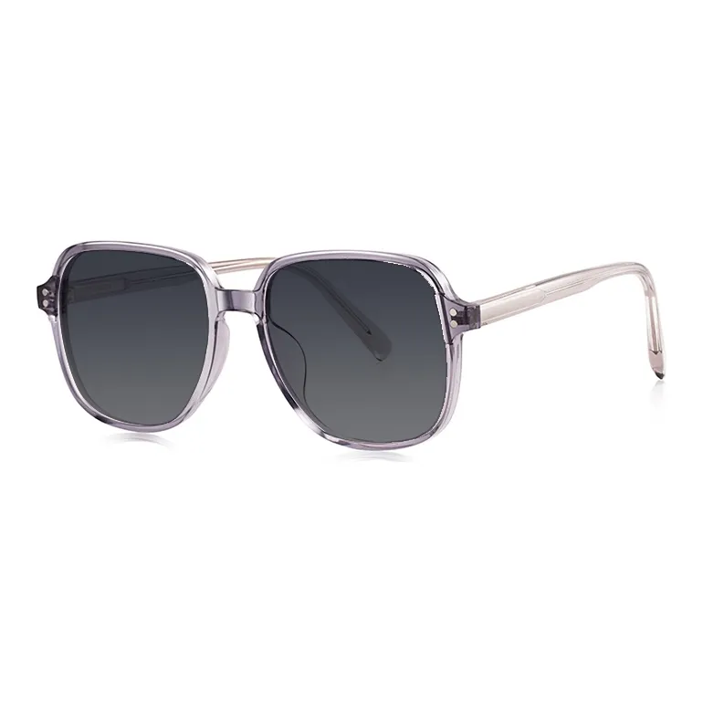 MUZU TR/Memory Plastic Square Sunglasses Unisex-6