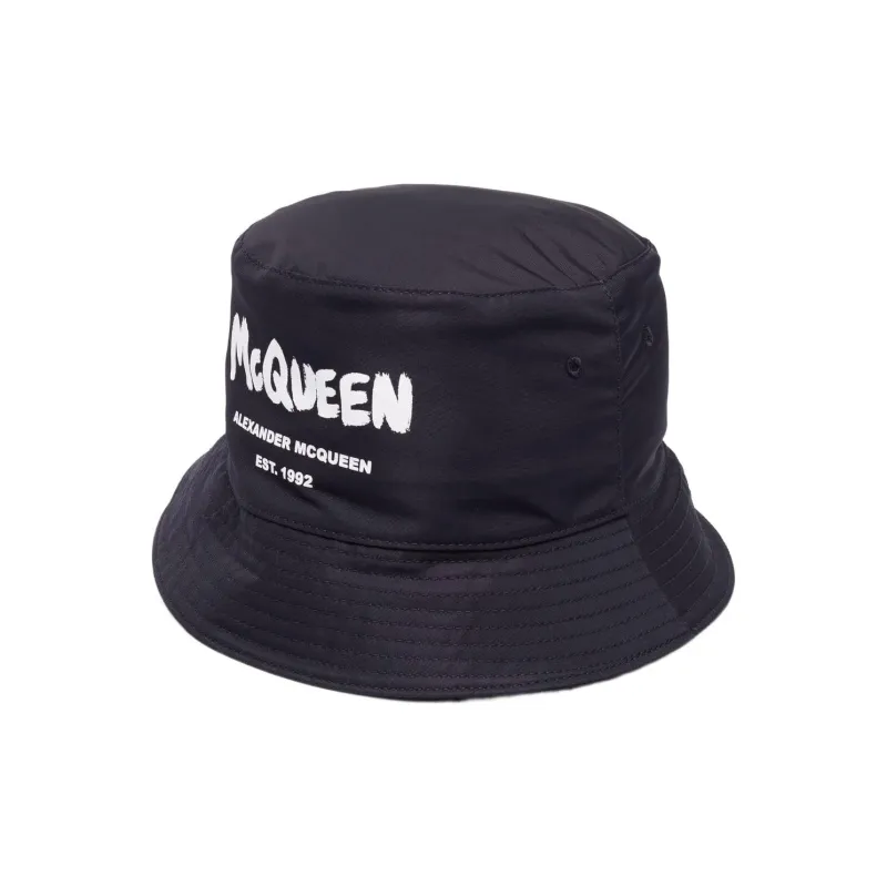 Alexander McQueen Logo Printed Bucket Hat-1