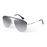 Silver Frame with Gray Lens