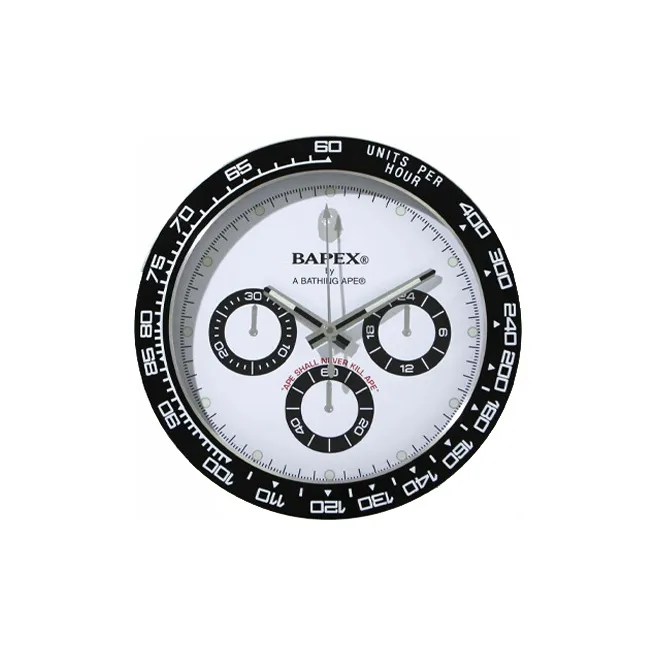 A BATHING APE Type 4 A BATHING APEx Wall Clock Black-0