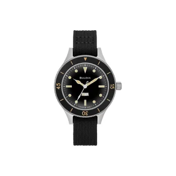 BULOVA Wrist Watch Mechanical Movement 41mm Black Dial Men's Watches