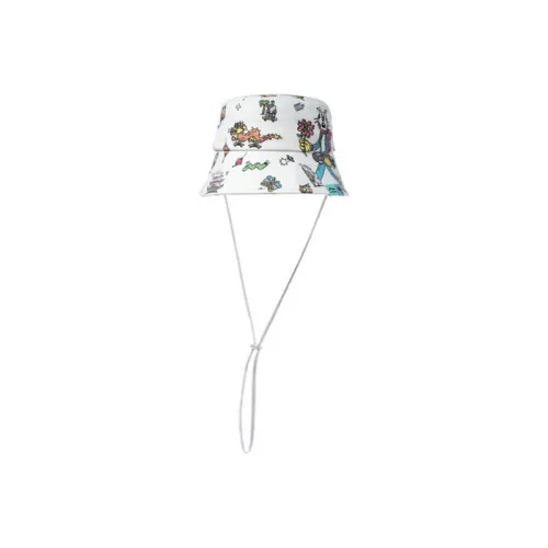 Steven Harrington X LINING Bucket Hats Unisex White