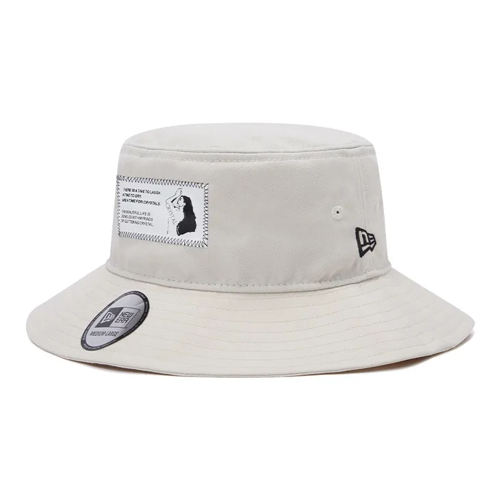 New Era Bucket Hats Unisex Beige-1