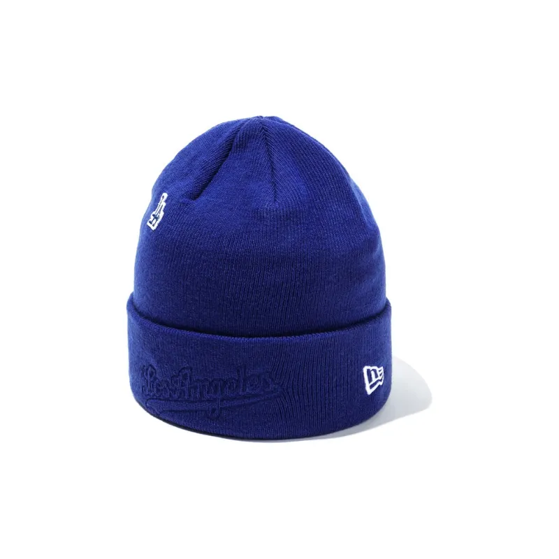 New Era Cotton Beanies Unisex Dark Blue-1