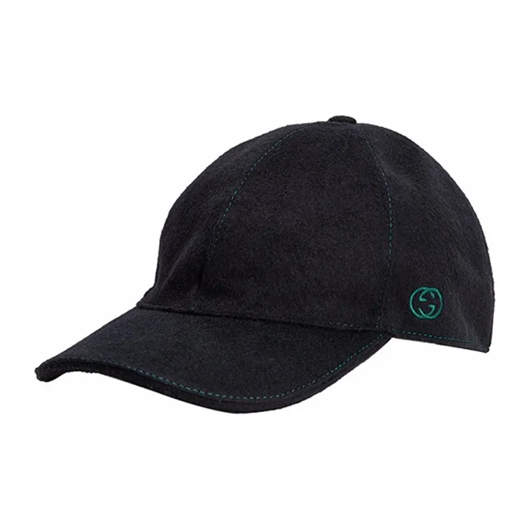 GUCCI Cotton Baseball Caps Unisex Black-0